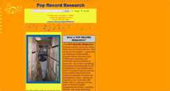 Desktop Screenshot of poprecordresearch.com